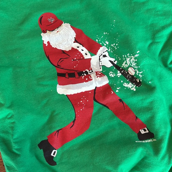 Chalktalk Sports Baseball ⚾️ Santa 🎅 Hoodie - Picture 2 of 4